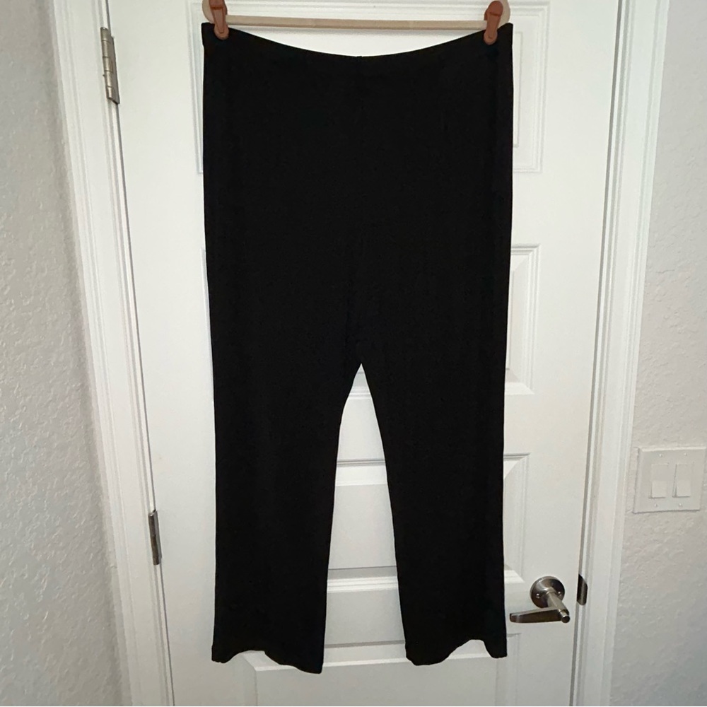 Chico’s Pull On Elastic Waistband Jersey Knit Travel Pants Chicos